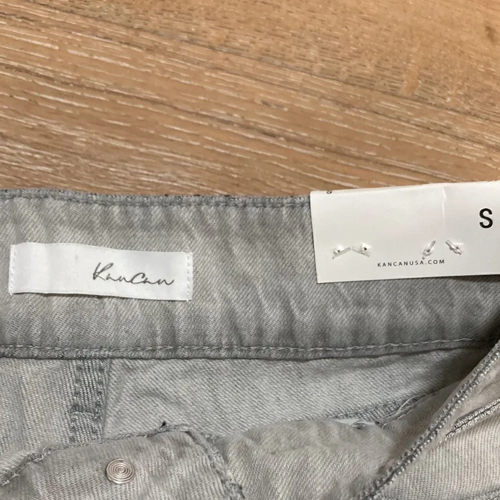 Kancan hi rise shorts with raw hem size small new with tags